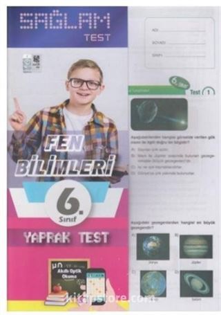 6. Sınıf Fen Bilimleri Sağlam Yaprak Test (Poşetli)