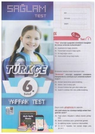 6. Sınıf Türkçe Sağlam Yaprak Test (Poşetli)