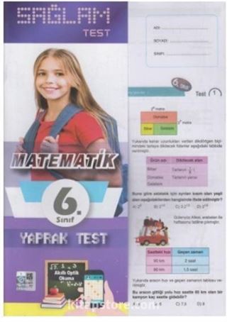 6. Sınıf Matematik Sağlam Yaprak Test Poşetli