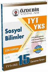 TYT YKS Sosyal Bilimleri Çek Kopar 15 Deneme Sınavı