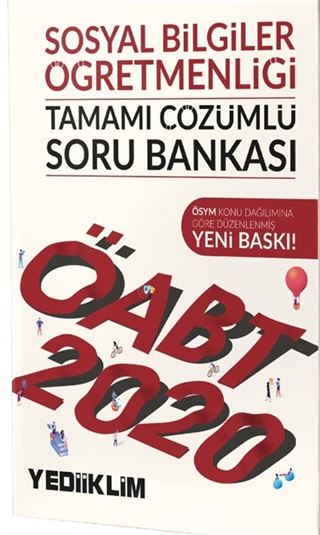 2020 KPSS ÖATB Sosyal Bilgiler Öğretmenliği Tamamı Çözümlü Soru Bankası