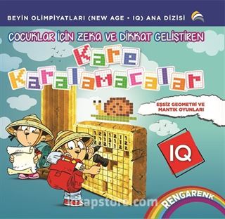 Çocuklar İçin Zeka ve Dikkat Geliştiren Kare Karalamacalar