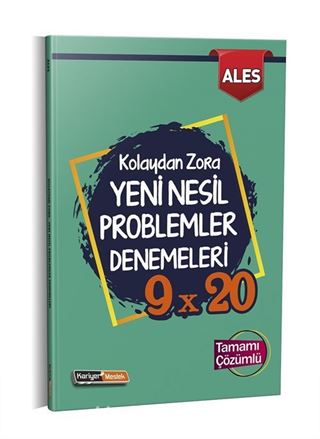 2021 ALES Kolaydan Zora 9x20 Yeni Nesil Çözümlü Problemler Denemeleri