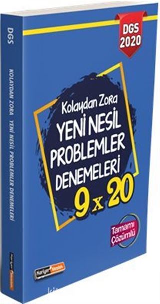 2020 DGS Kolaydan Zora 9x20 Yeni Nesil Çözümlü Problemler Denemeleri