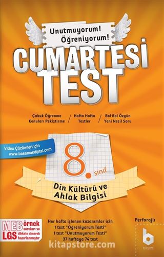 8. Sınıf Cumartesi Test Din Kültürü ve Ahlak Bilgisi