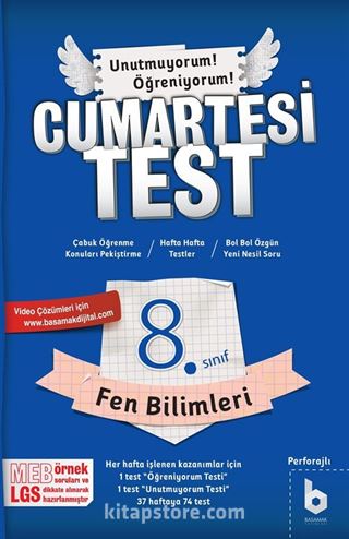 8. Sınıf CumartesiTest Fen Bilimleri