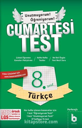 8. Sınıf CumartesiTest Türkçe