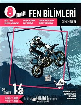 8. Sınıf Fen Bilimleri 16'lı Deneme Drift Serisi