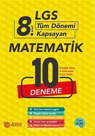 8. Sınıf LGS Matematik 10 Deneme