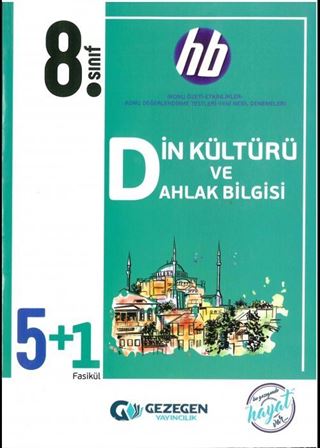 8. Sınıf Din Kültürü ve Ahlak Bilgisi 5+1 HB