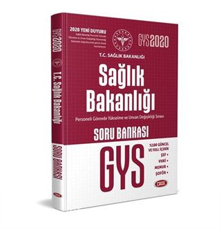 2020 Sağlık Bakanlığı ve Bağlı Kuruluşları Görevde Yükselme Sınavı Soru Bankası