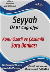 2020 ÖABT SEYYAH Coğrafya Soru Bankası Çözümlü