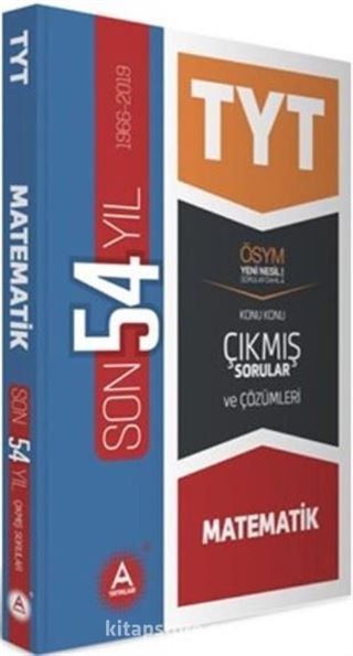 YKS TYT Son 54 Yıl Matematik Konu Konu Tamamı Çözümlü Çıkmış Sorular