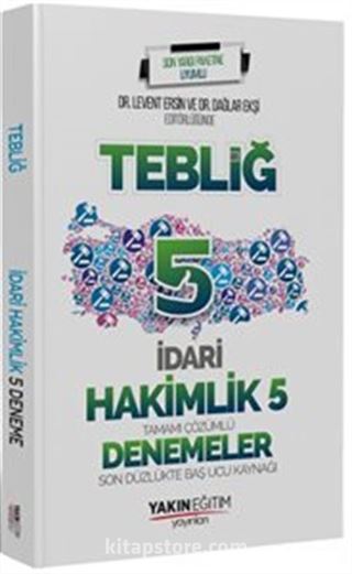 İdari Hakimlik Tebliğ Tamamı Çözümlü 5 Denemeler