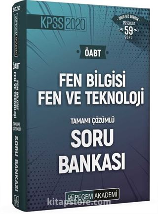 2020 KPSS ÖABT Fen Bilimleri Fen ve Teknoloji Tamamı Çözümlü Soru Bankası Seti (4 Kitap)