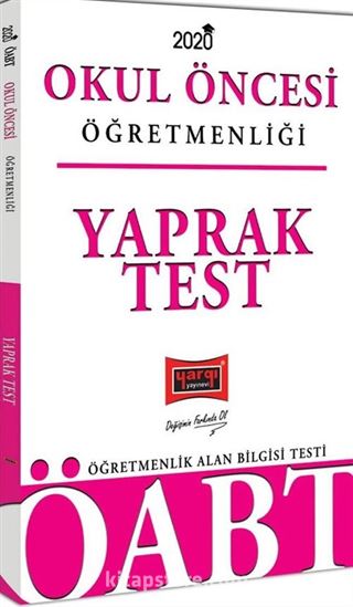 2020 ÖABT Okul Öncesi Öğretmenliği Yaprak Test