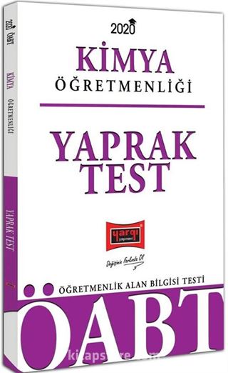 2020 ÖABT Kimya Öğretmenliği Yaprak Test