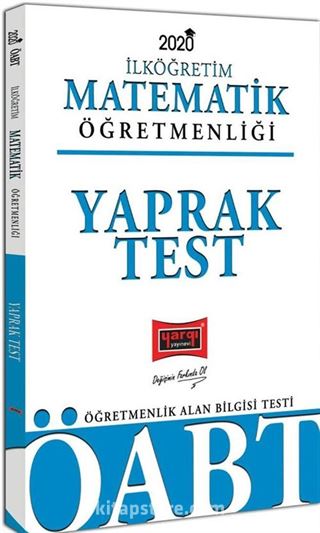 2020 ÖABT İlköğretim Matematik Öğretmenliği Yaprak Test