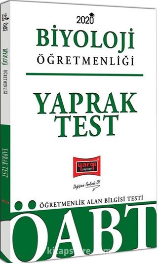 2020 ÖABT Biyoloji Öğretmenliği Yaprak Test