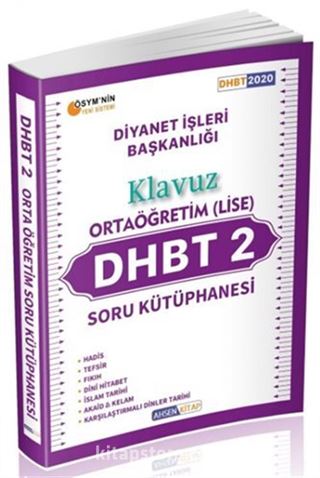 2020 DHBT 2 Klavuz Ortaöğretim (Lise) Soru Kütüphanesi