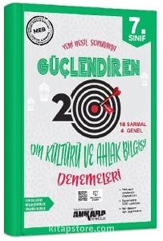 7. Sınıf Güçlendiren Din Kültürü ve Ahlak Bilgisi 20 Deneme Sınavı