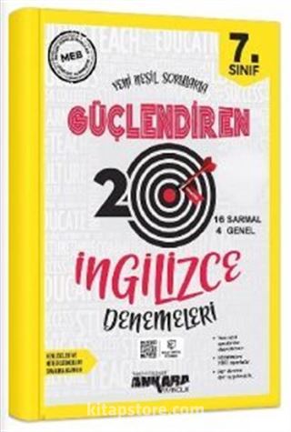 7. Sınıf Güçlendiren İngilizce 20 Deneme Sınavı