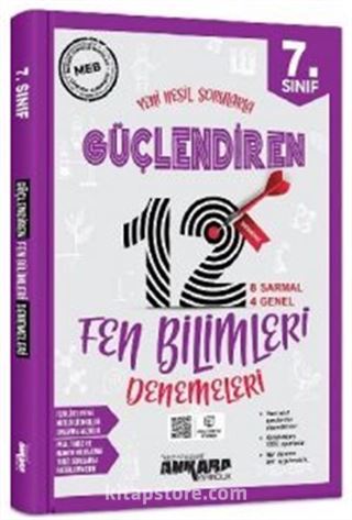 7. Sınıf Güçlendiren Fen Bilimleri 12 Deneme Sınavı