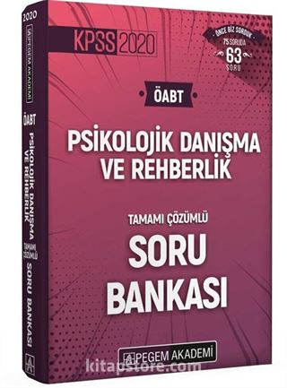 2020 KPSS ÖABT Psikolojik Danışma ve Rehberlik Tamamı Çözümlü Soru Bankası