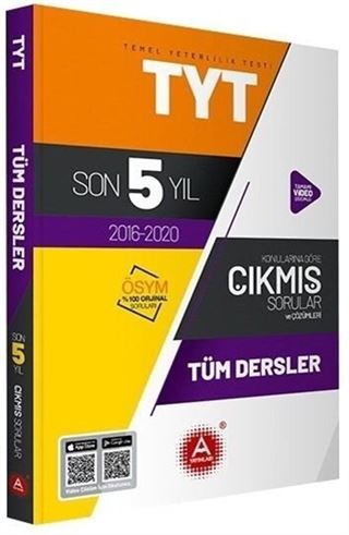 TYT Tüm Dersler Son 5 Yıl Konularına Göre Çıkmış Sorular