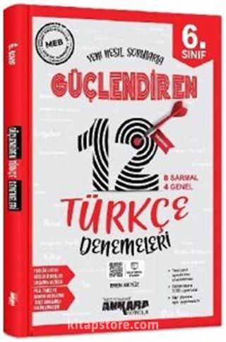 6. Sınıf Güçlendiren Türkçe 12 Deneme Sınavı