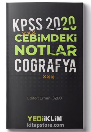 2020 KPSS Cebimdeki Notlar Coğrafya