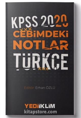 2020 KPSS Cebimdeki Notlar Türkçe