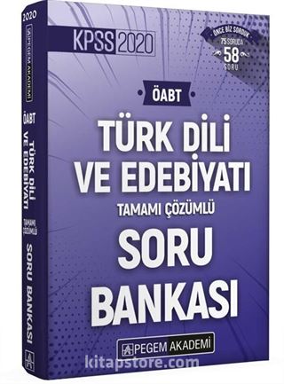 2020 KPSS ÖABT Türk Dili ve Edebiyatı Tamamı Çözümlü Soru Bankası