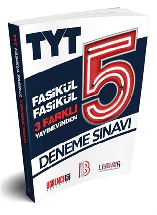 2020 TYT 3 Farklı Yayıneviden 5 Fasikül Deneme