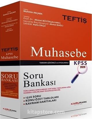 2020 KPSS A Grubu Teftiş Muhasebe Soru Bankası Çözümlü