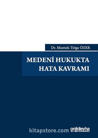 Medeni Hukukta Hata Kavramı