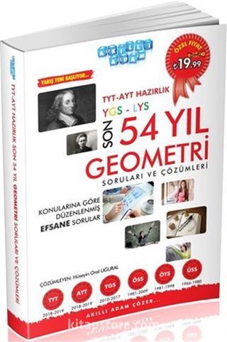 TYT AYT Hazırlık Son 54 Yıl Geometri Soruları ve Çözümleri