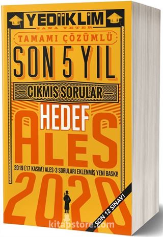 ALES Son 5 Yıl Tamamı Çözümlü Çıkmış Sorular(17 Kasım Ales-3 Dahil/Son 12 Sınav)