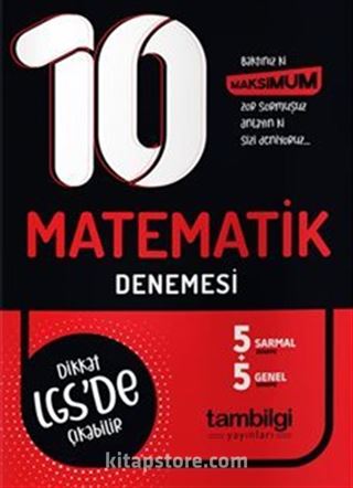 8. Sınıf Matematik 10 Branş Denemesi