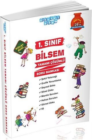 1. Sınıf Bilsem Tamamı Çözümlü Soru Bankası Kolay Seri