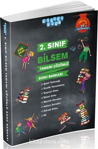 2. Sınıf Bilsem Tamamı Çözümlü Soru Bankası Zor Seri