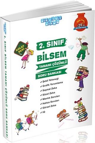 2. Sınıf Bilsem Tamamı Çözümlü Soru Bankası Kolay Seri