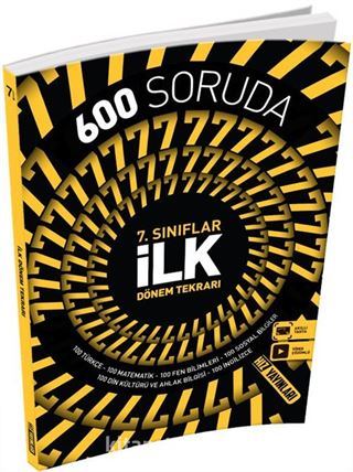 7. Sınıf 600 Soruda İlk Dönem Tekrarı