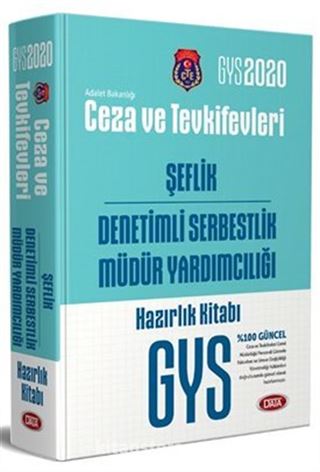 2020 GYS Ceza ve Tevkifevleri Şeflik ve Denetimli Serbestlik Müdür Yardımcılığı Hazırlık Kitabı