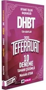 2020 DHBT Teferruat Serisi Tamamı Çözümlü 10 Deneme