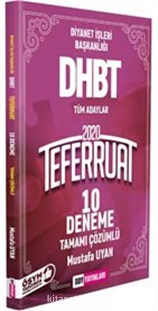 2020 DHBT Teferruat Serisi Tamamı Çözümlü 10 Deneme