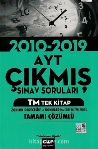 AYT TM Tek Kitap Tamamı Çözümlü Çıkmış Sınav Soruları