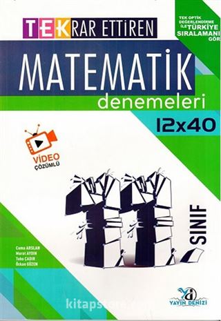 11. Sınıf Matematik TEK Serisi 12x40 Denemeleri