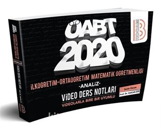 2020 ÖABT İlköğretim ve Ortaöğretim Matematik Öğretmenliği Video Ders Notları