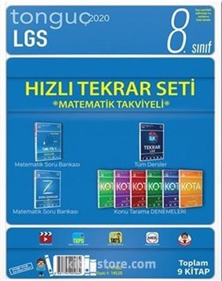 8. Sınıf LGS Hızlı Tekrar Seti (9 Kitap)